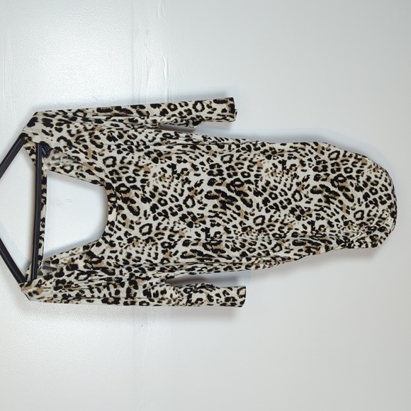 Torrid Cowl Neck Leopard Print Bodycon Dress - Picture 1 of 9